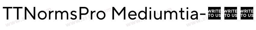 TTNormsPro Mediumtia字体转换